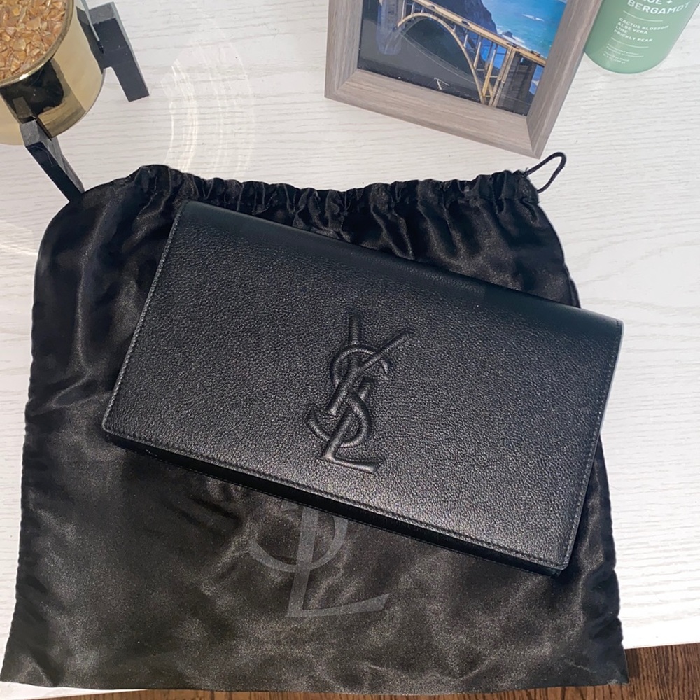 black Saint Laurent clutch!